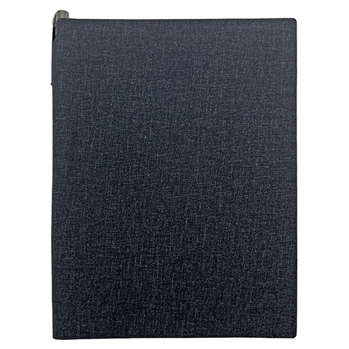 A5 Notebook Soft leather cover, colors: blue, black & grey Special daily organizing design that is printed on the internal sheets.